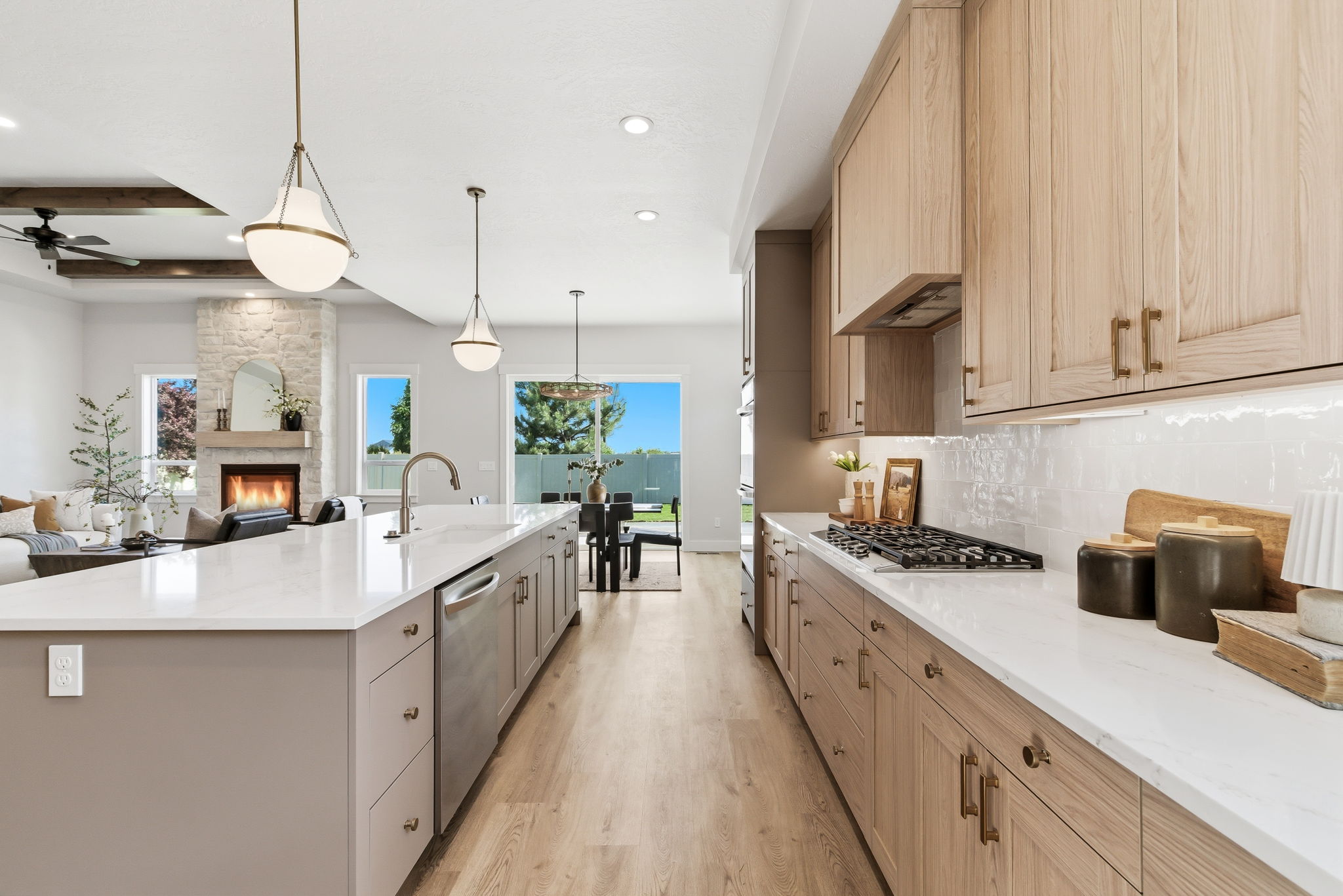 Warm custom kitchen